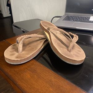 Size 9 Rainbow flip flops — Worn 1 time.